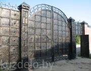 Ворота кованые распашные-49 цена от 500 у.е. за м.кв.