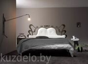Кованая кровать с мягким изголовьем-21  цена 1200 у.е.
