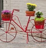 Кованая цветочница "Велосипед" 2